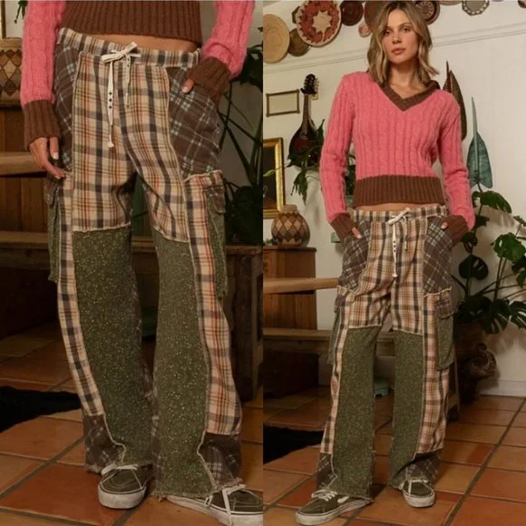 28106 POL Patchwork Pants - Picture 5 of 6